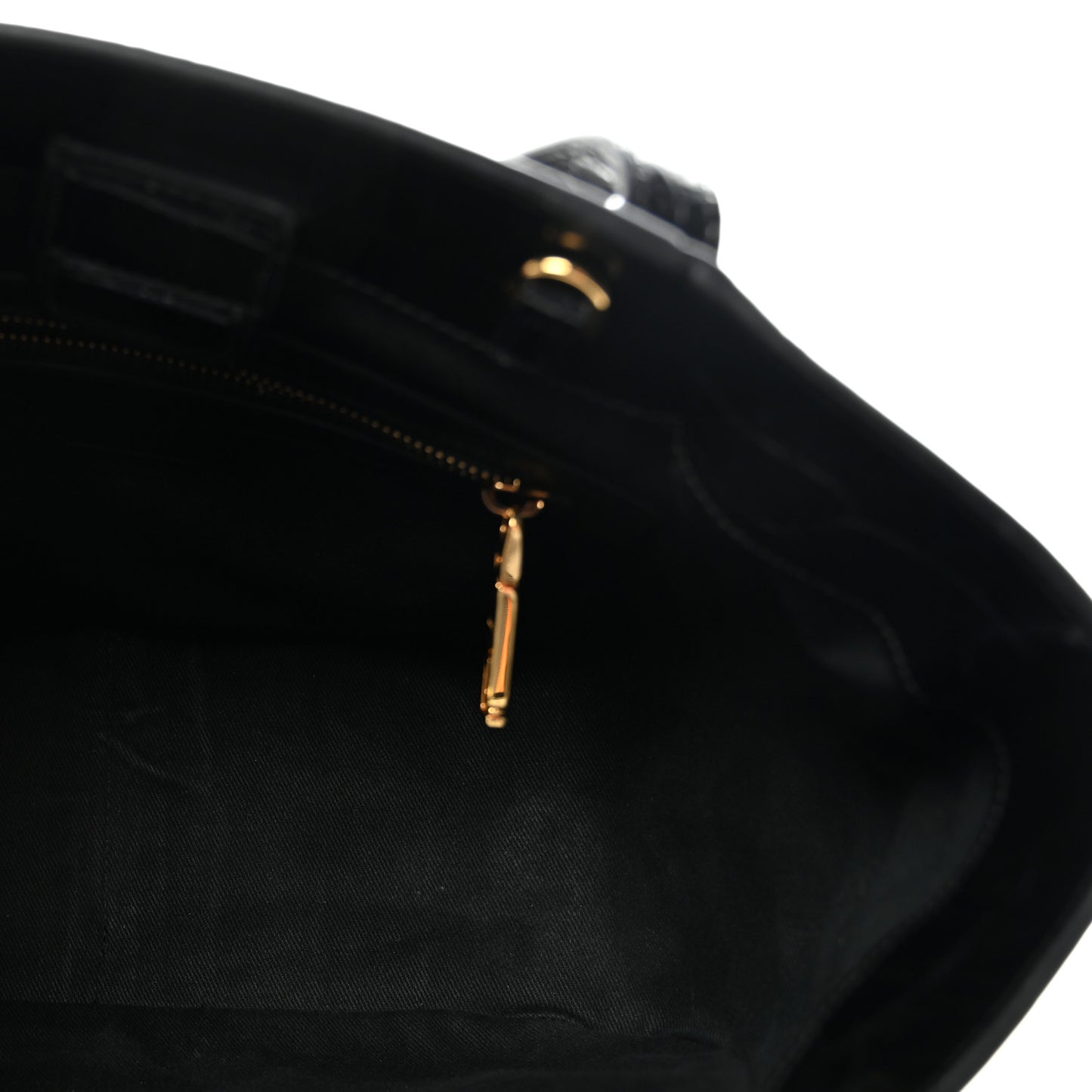 Calfskin Crocodile Embossed Small Greca Goddess Shoulder Bag