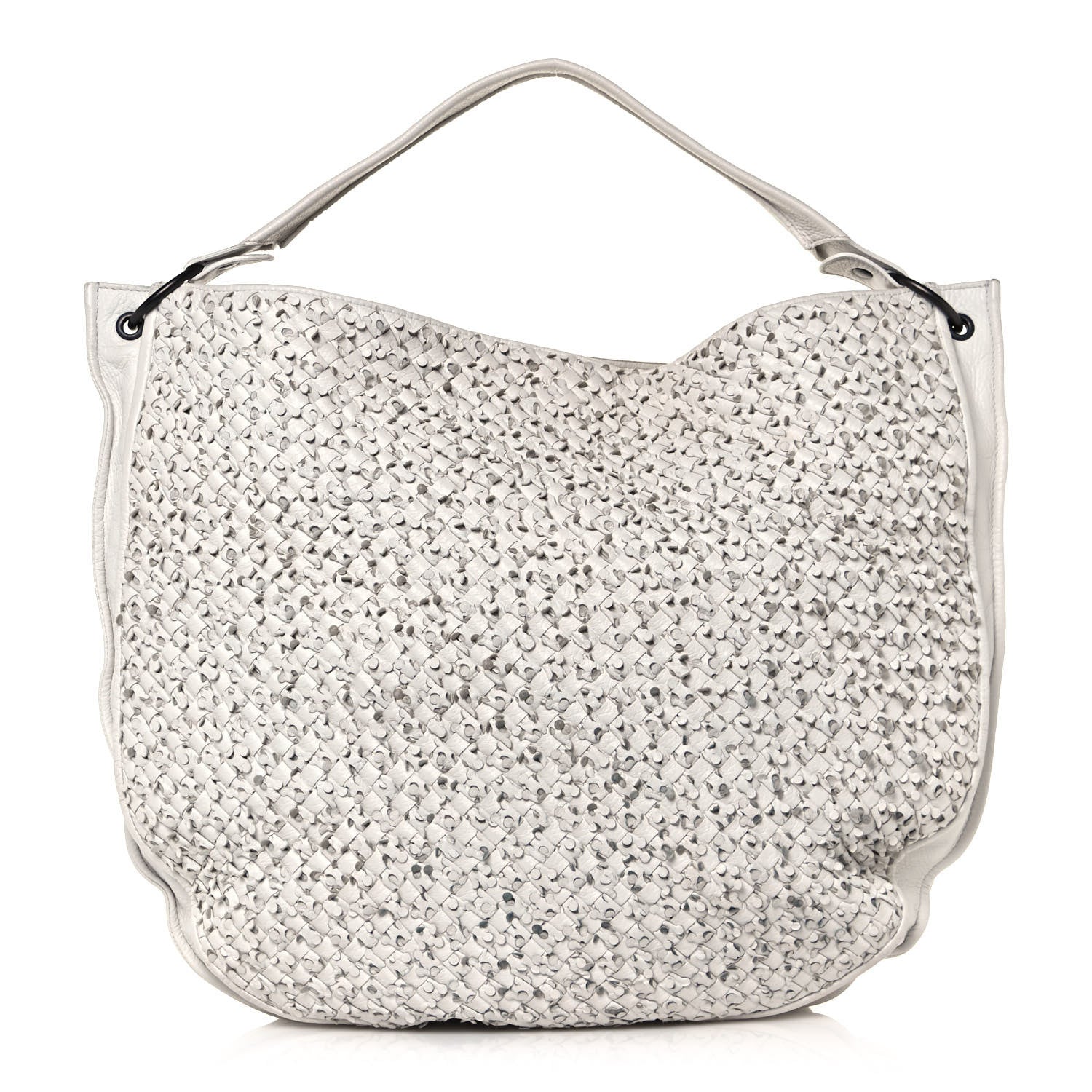 Bottega Veneta Nappa Intrecciato Large Loop Hobo White 1 of 16