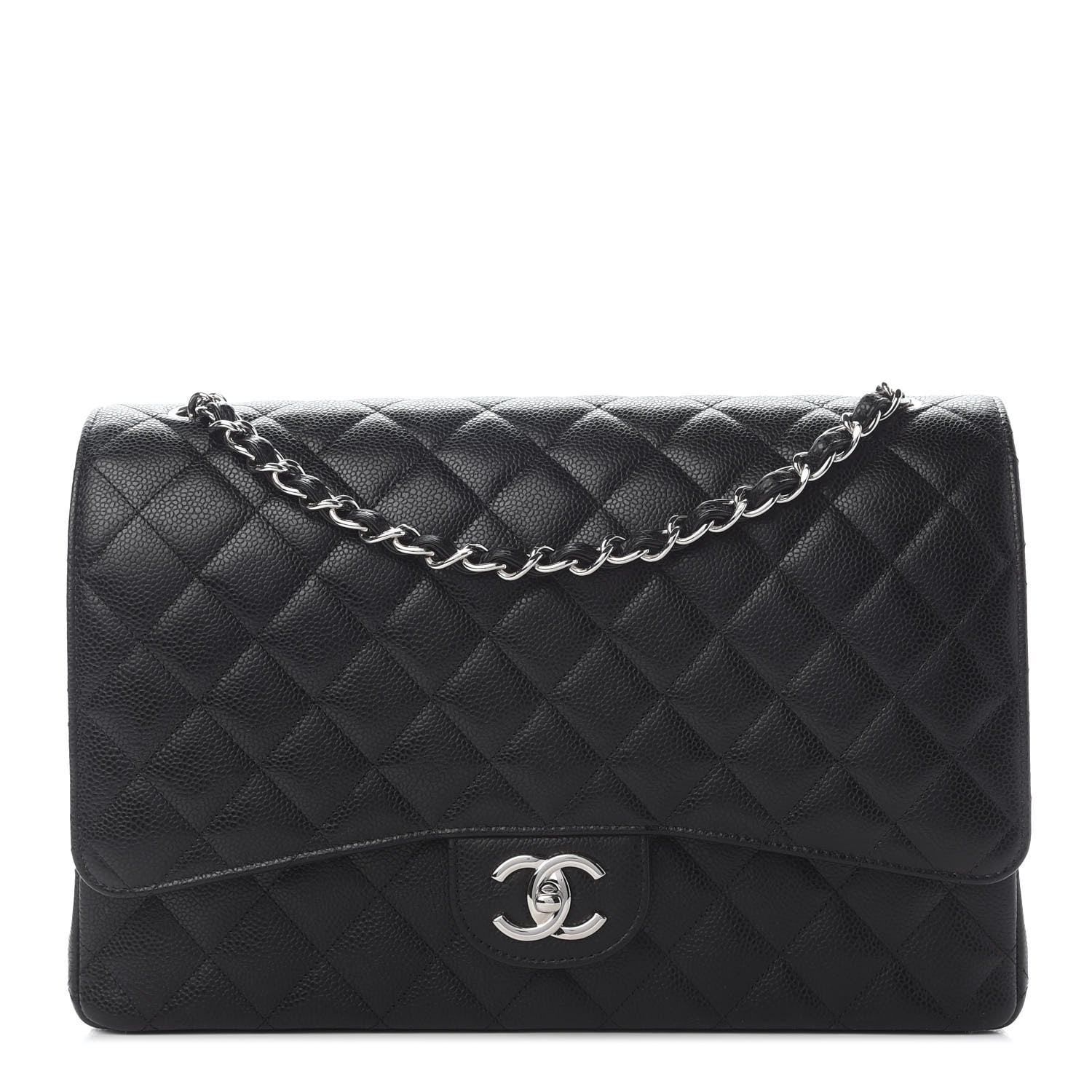 Chanel Caviar Quilted Maxi Double Flap Black 1 of 9