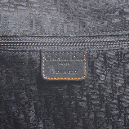 Christian Dior Leather XL Gaucho Zipped Tote Black 6 of 7