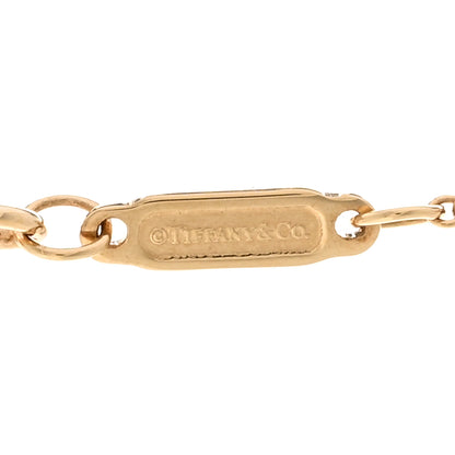 Tiffany 18K Yellow Gold Diamond Mini T Smile Pendant Necklace 4 of 5