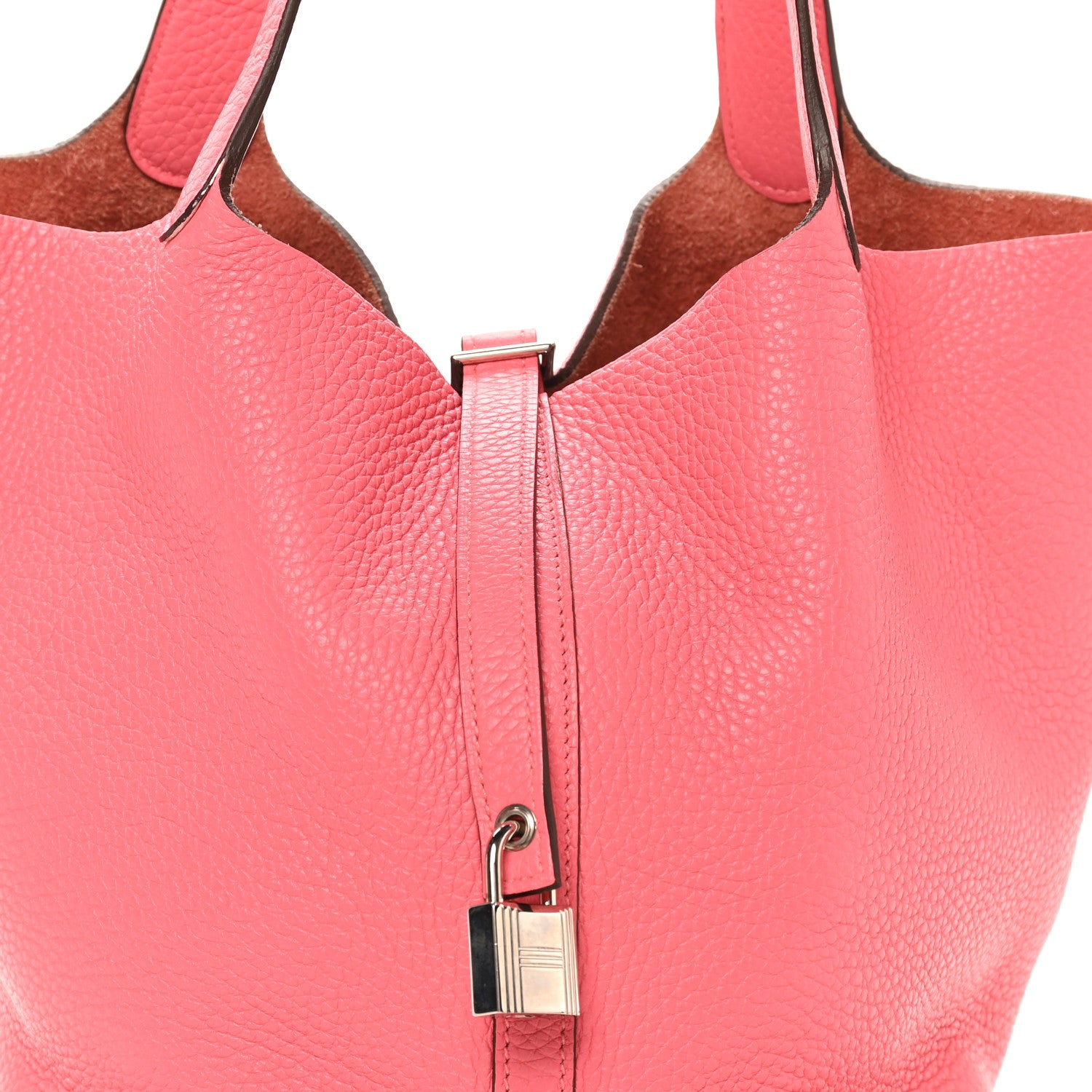 Hermes Taurillon Clemence Picotin Lock 22 MM Rose Azalee 8 of 12