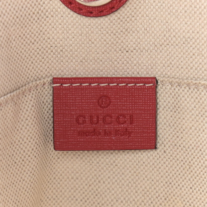 Gucci GG Supreme Monogram Childrens Ladybug Tote Red 8 of 11