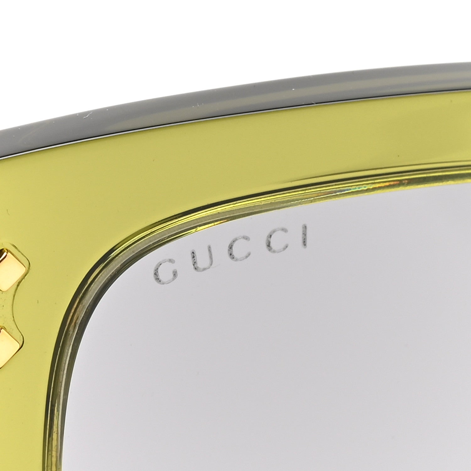 Gucci Acetate Rectangle Frame Sunglasses GG1217S Green 7 of 8