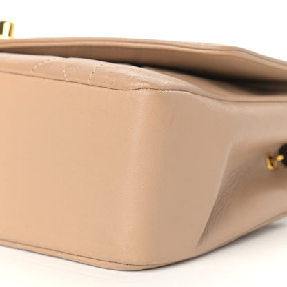 Chanel Lambskin Quilted Small Single Flap Beige 10 of 13