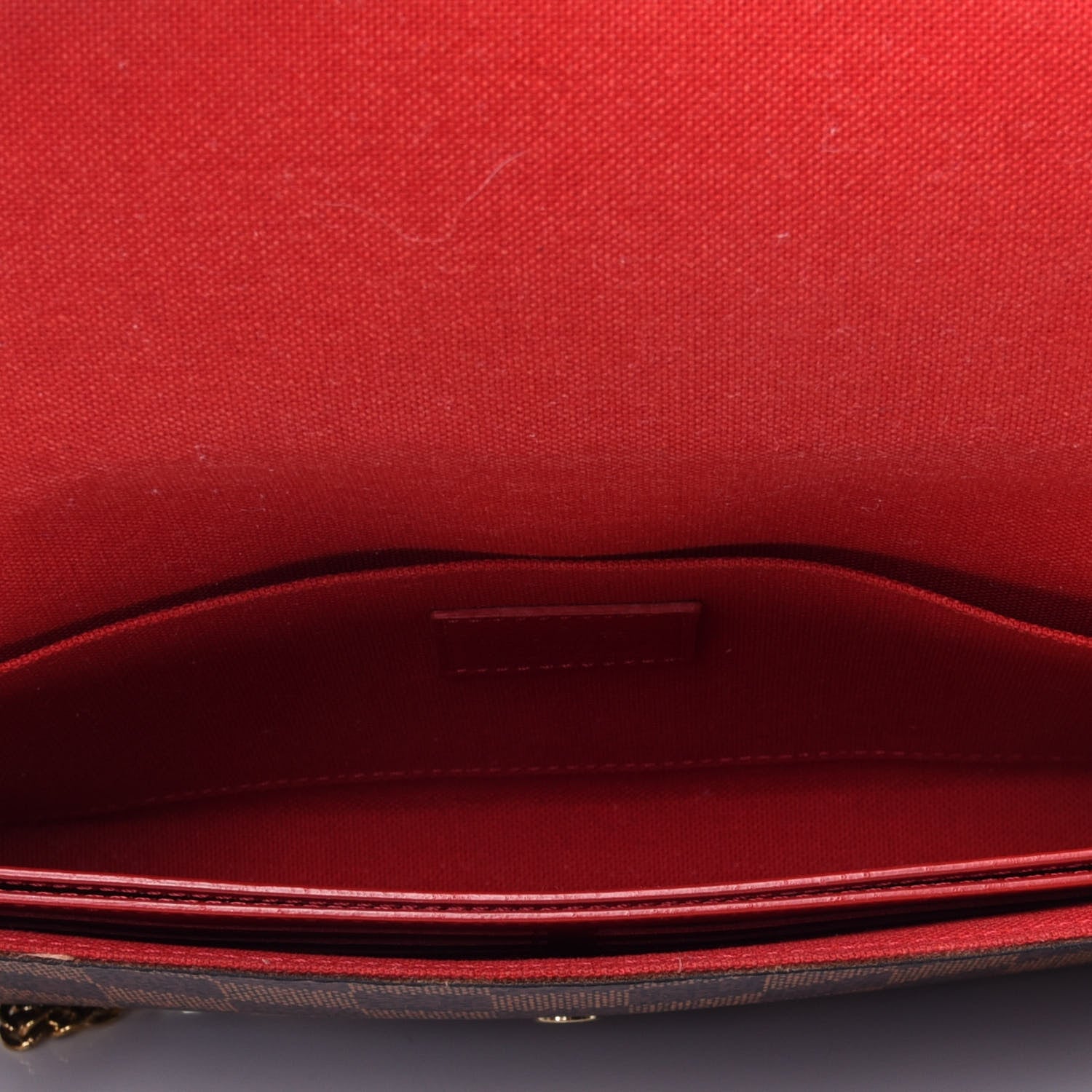 Louis Vuitton Damier Ebene Pochette Felicie Chain Wallet 4 of 11
