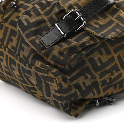 Fendi Zucca Drawstring Flap Backpack Tobacco 9 of 9
