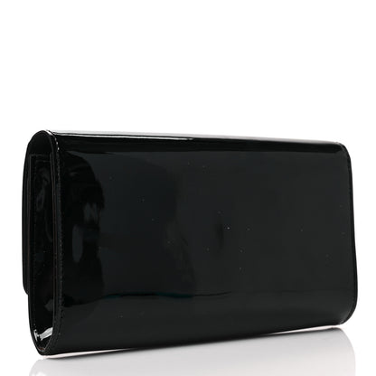 Louis Vuitton Patent Louise EW Clutch Black 3 of 7