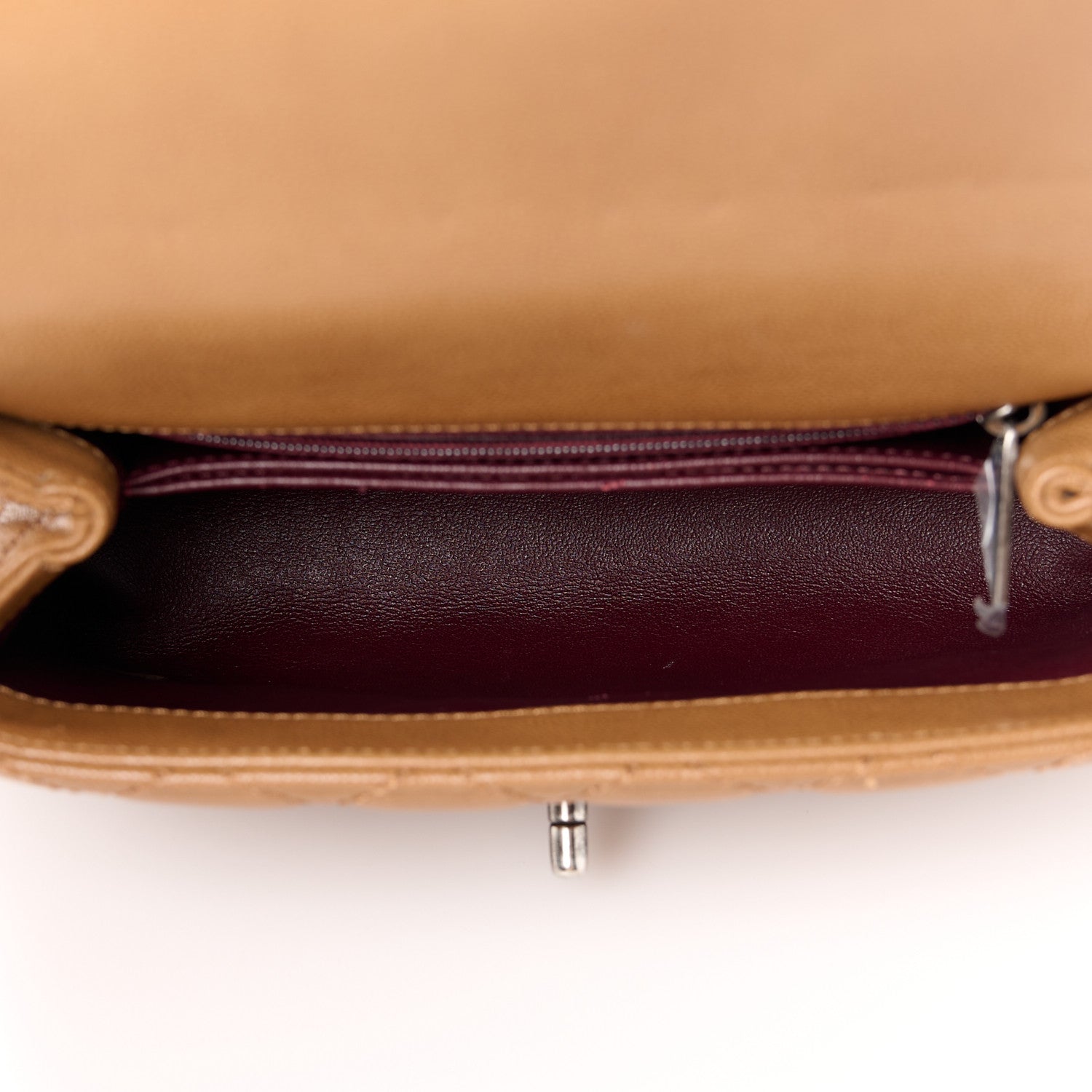 Chanel Caviar Lizard Embossed Quilted Mini Coco Handle Flap Brown 5 of 11