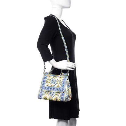 Dolce & Gabbana Dauphine Majolica Print Medium Miss Sicily Satchel Multicolor 2 of 10