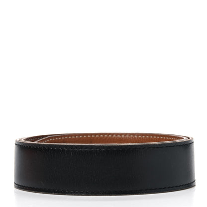 Hermes Box Togo 32mm Belt Strap 75 Black Gold 2 of 9