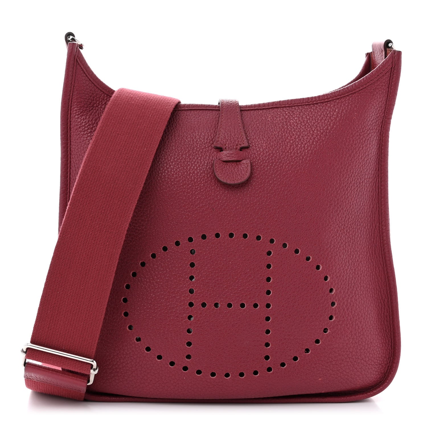 Hermes Taurillon Clemence Evelyne III PM Rubis 1 of 12