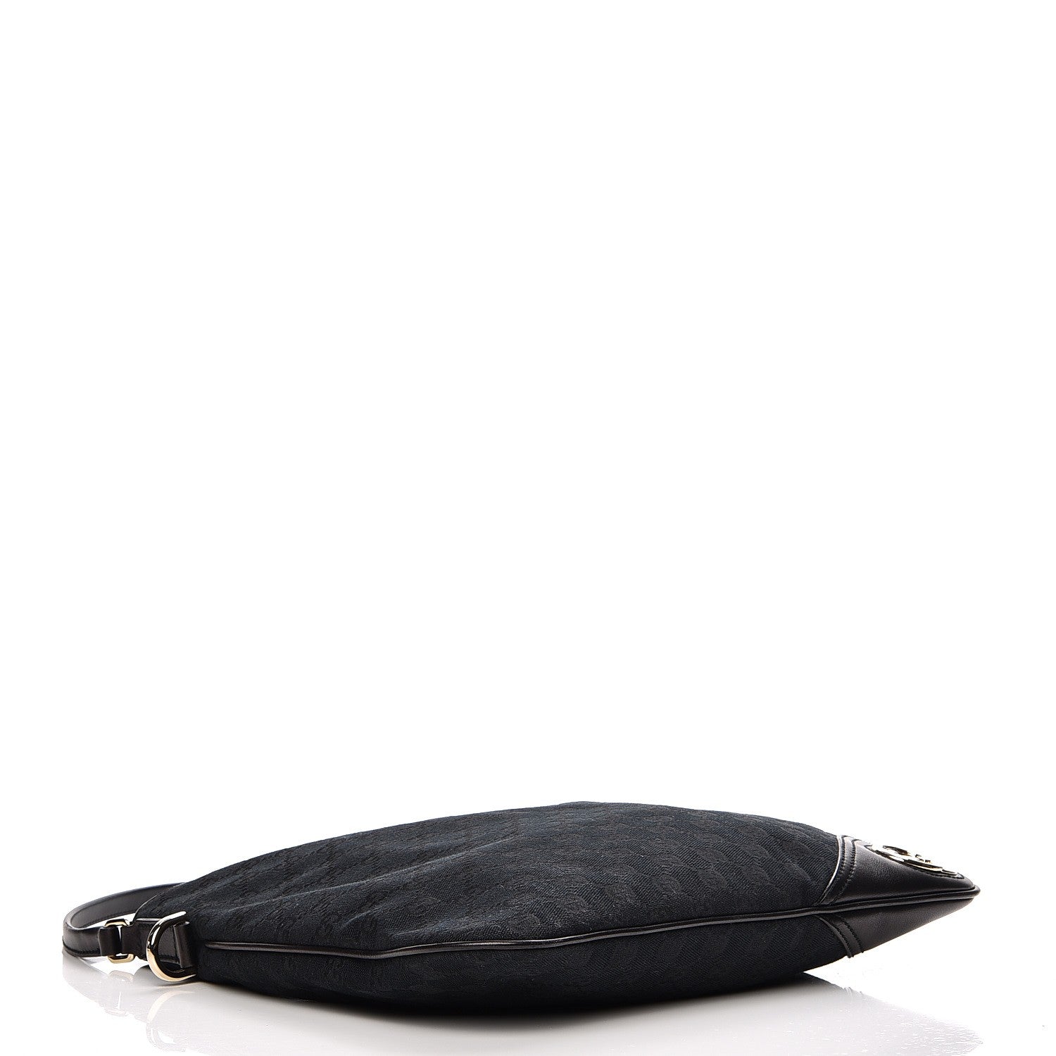 Gucci Monogram Medium New Britt Hobo Black 4 of 9