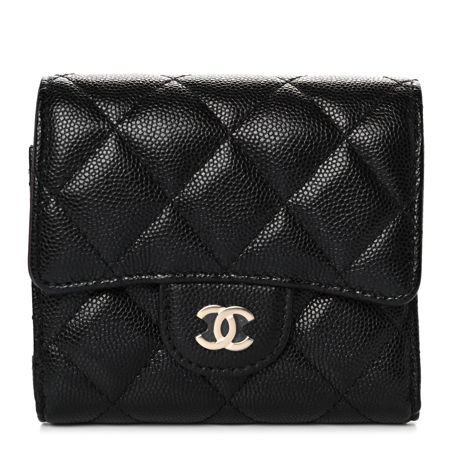 Chanel Caviar Quilted Small Flap Wallet Black 1 of 12