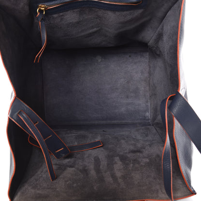 Celine Supple Calfskin Large Phantom Luggage Navy Blue Orange 5 of 25
