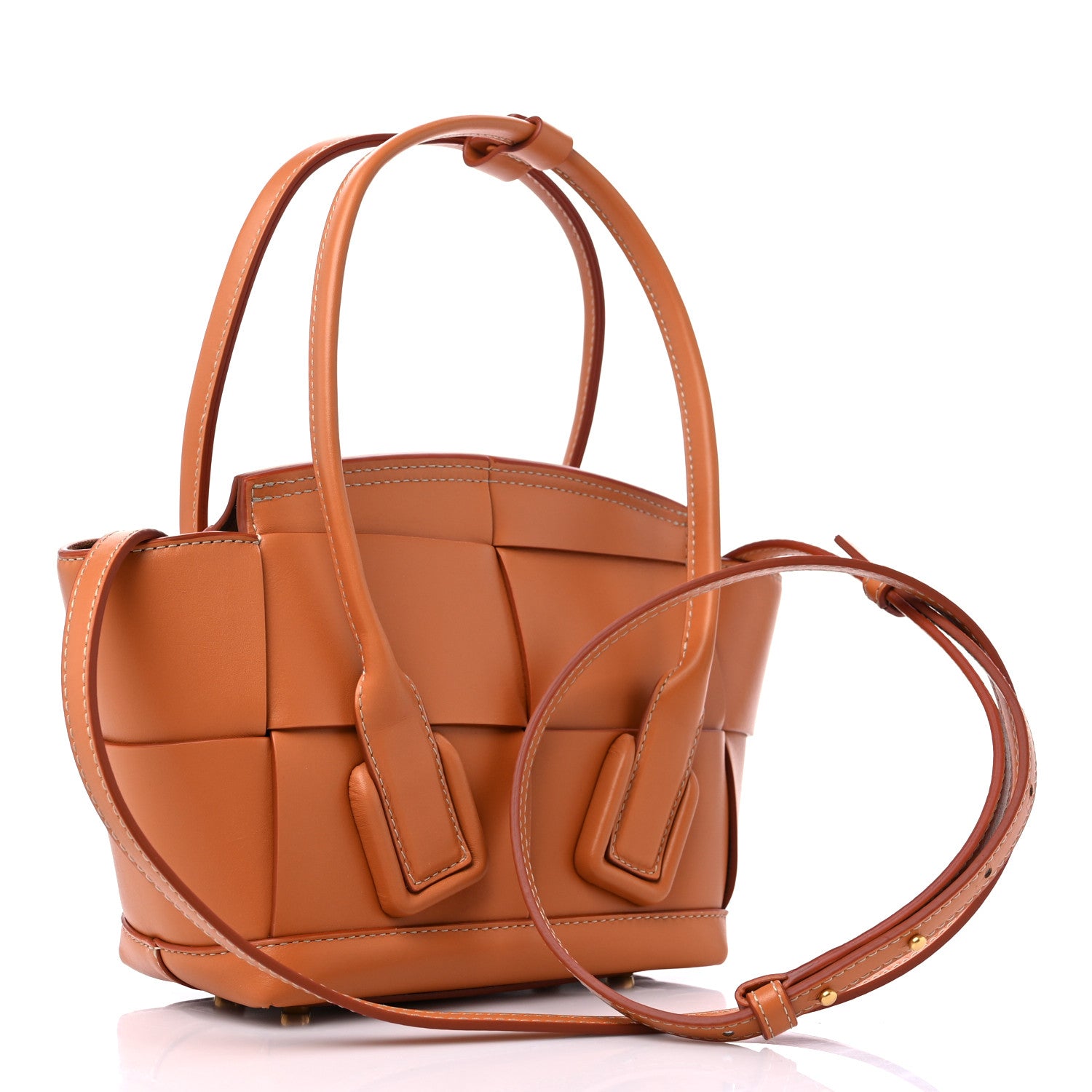 Bottega Veneta French Calfskin Maxi Intrecciato Mini Arco Clay 3 of 9
