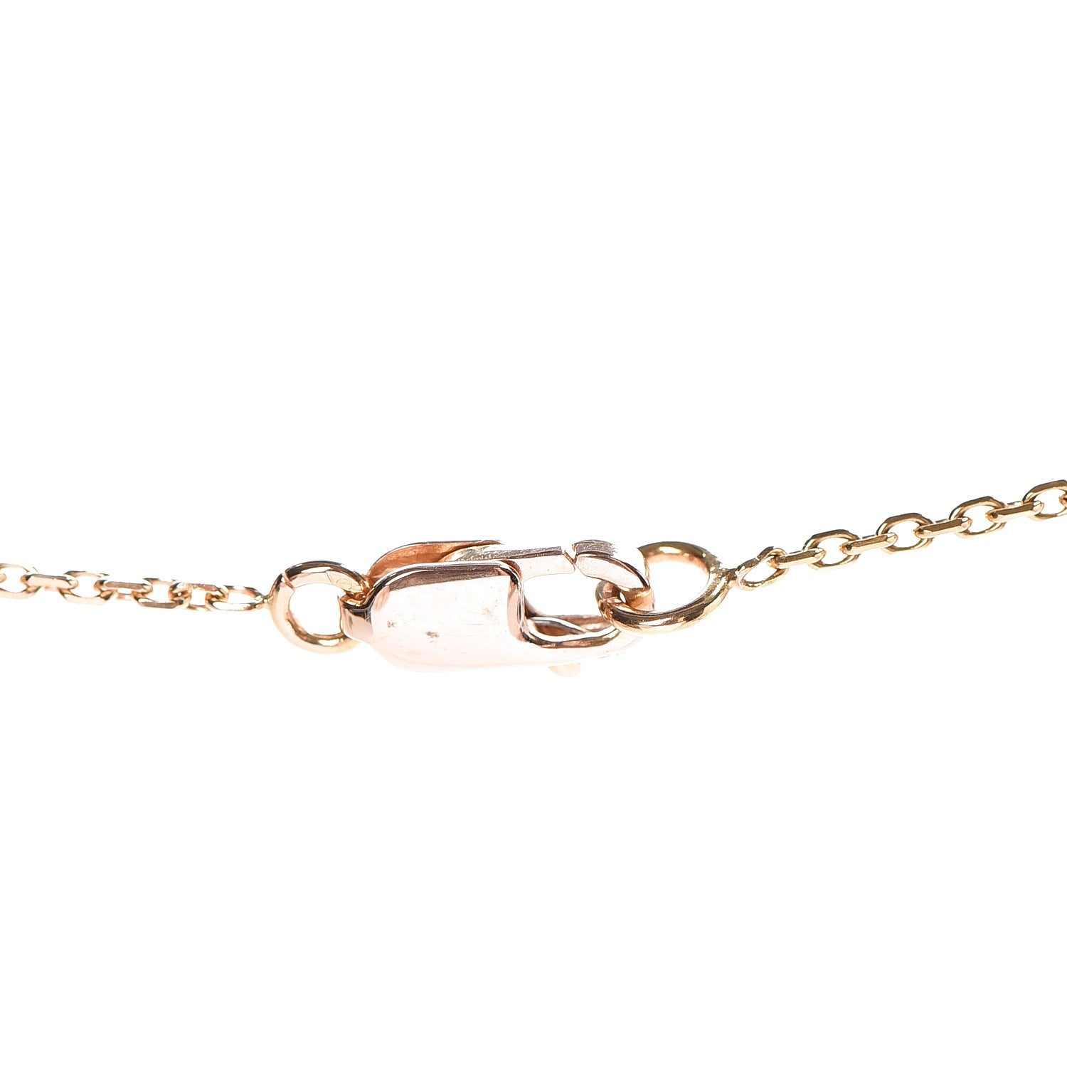 Van Cleef & Arpels 18K Rose Gold Carnelian Sweet Alhambra Pendant Necklace 5 of 6
