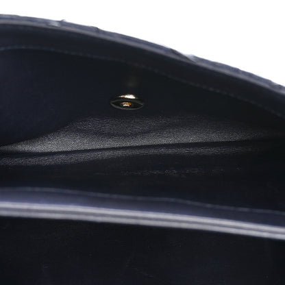 Chanel Snakeskin CC Unchained Clutch Navy 6 of 10
