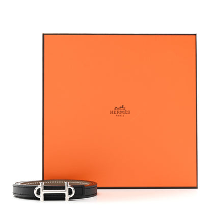 Hermes Swift Epsom 13mm Gamma Belt 75 30 Black Etoupe 6 of 6