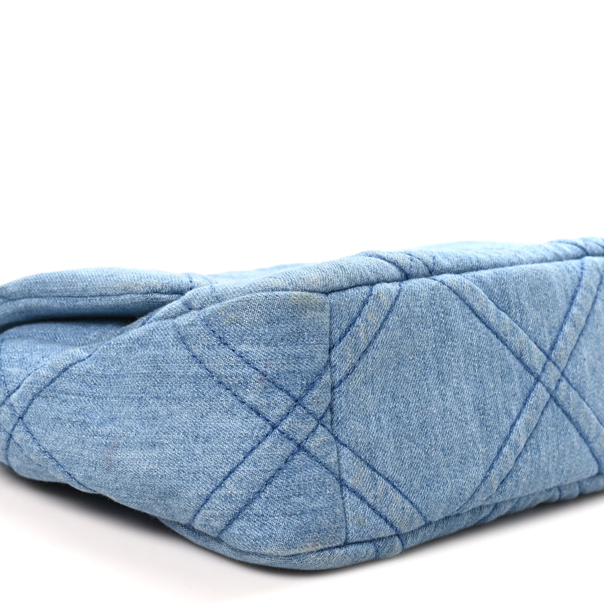 Denim Quilted Medium Chanel 19 Flap Blue