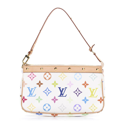 Louis Vuitton Monogram Multicolor Pochette Accessories White 1 of 10