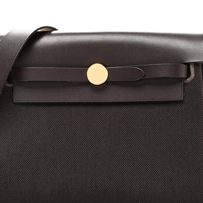 Hermes Military Toile Vache Hunter Herbag Zip Retourne 20 Ebene 8 of 11