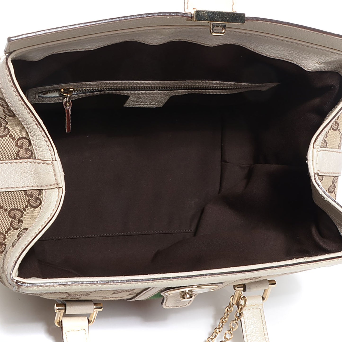 Monogram Treasure Boston Tote Off White