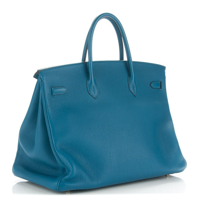Hermes Togo Birkin 40 Cobalt 3 of 27
