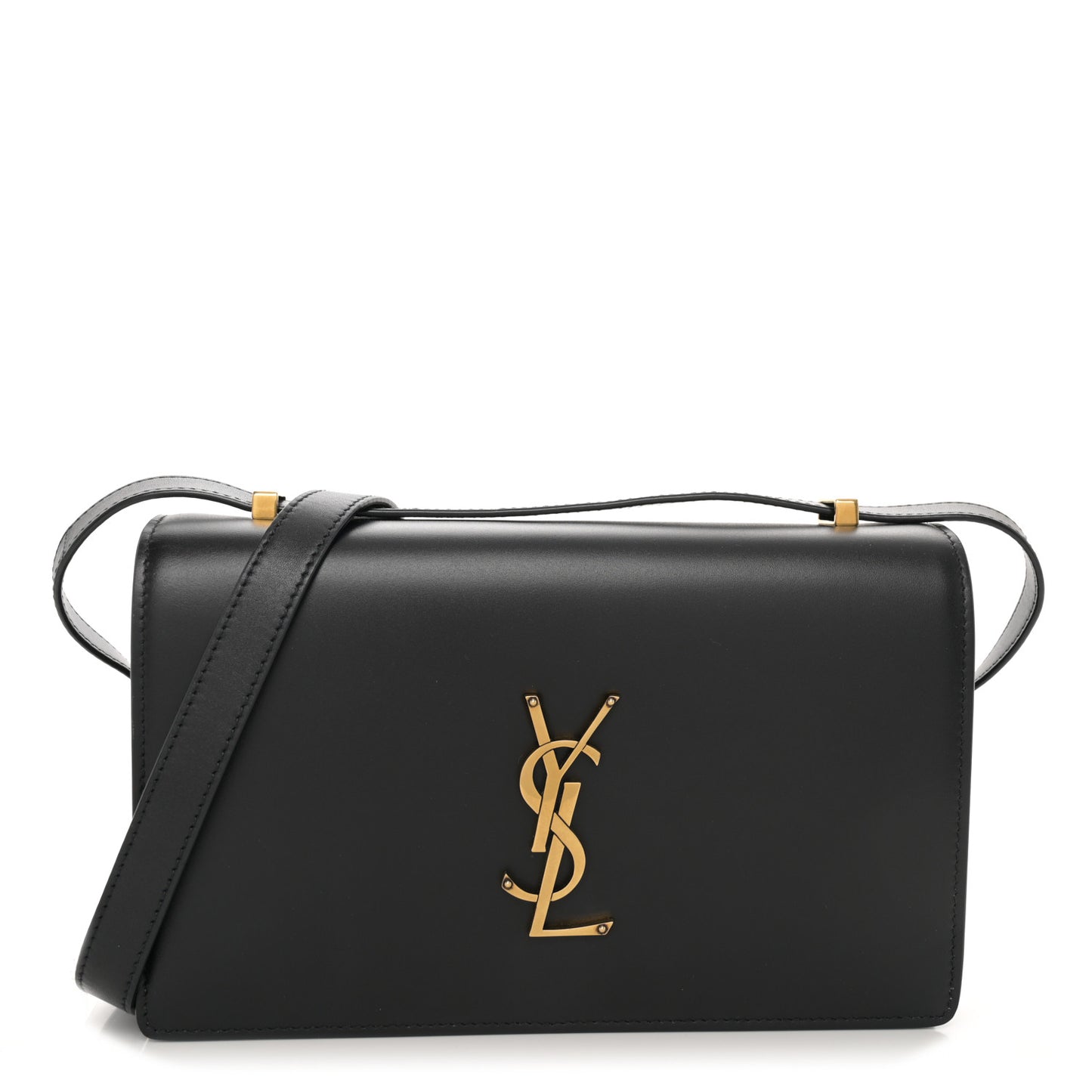 Calfskin Monogram Small Dylan Shoulder Bag Black
