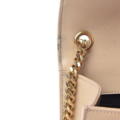 Saint Laurent Grain De Poudre Small Monogram Kate Satchel Nude Powder 9 of 12