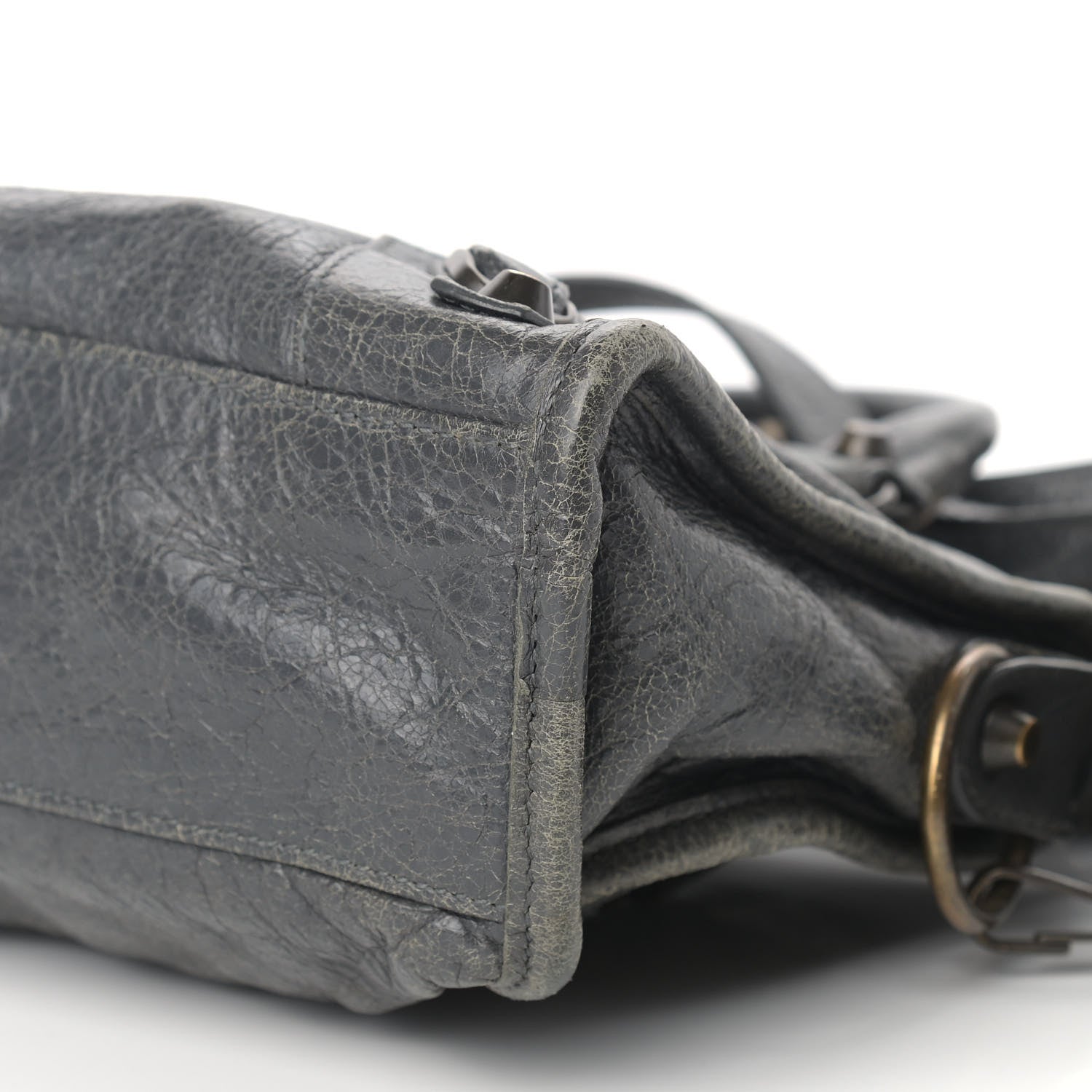Balenciaga Agneau Classic Hardware Mini City Gris Tarmac 9 of 12
