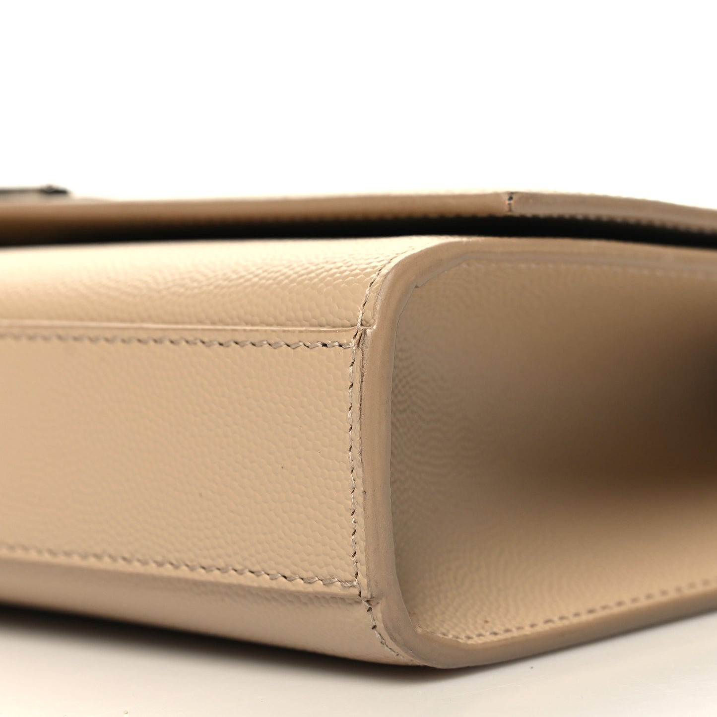 Grain De Poudre Medium Classic Monogram Kate Satchel Sable Beige