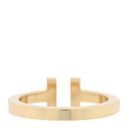 Tiffany 18K Yellow Gold T Square Ring 58 8.5 3 of 5
