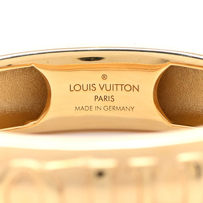 Louis Vuitton Brass Family Bangle Bracelet S Gold 4 of 4