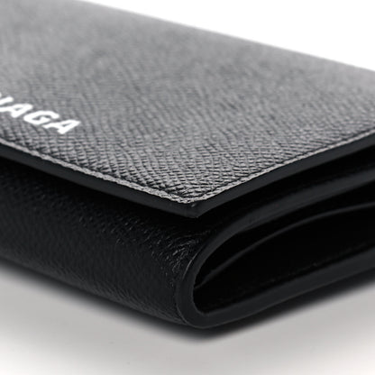 Balenciaga Grained Calfskin Ville Wallet on Chain Black 8 of 9