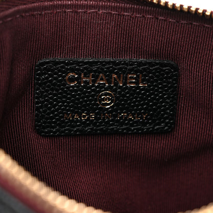 Chanel Caviar Quilted Small Cosmetic Case Black 6 of 7