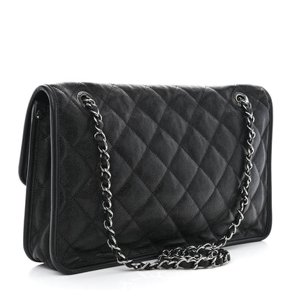 Chanel Caviar Quilted Large French Riviera Flap Black 3 of 10