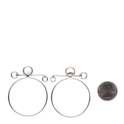 Hermes Sterling Silver Mors De Bride Earrings 2 of 6