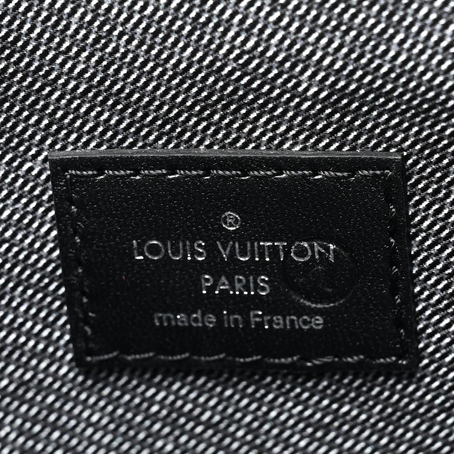 Lambskin Embossed Monogram Coussin MM Black Gray