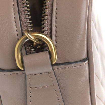 Gucci Calfskin Matelasse Mini GG Marmont Chain Shoulder Bag Porcelain Rose 11 of 14