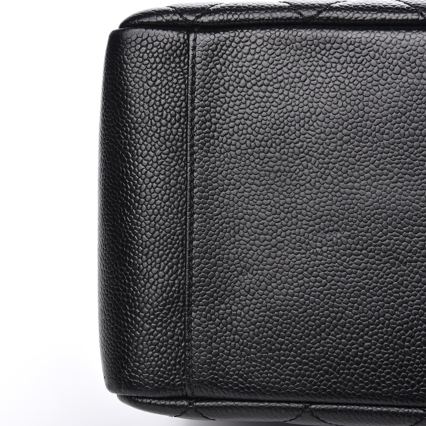 Caviar Quilted Grand Shopping Tote GST Black