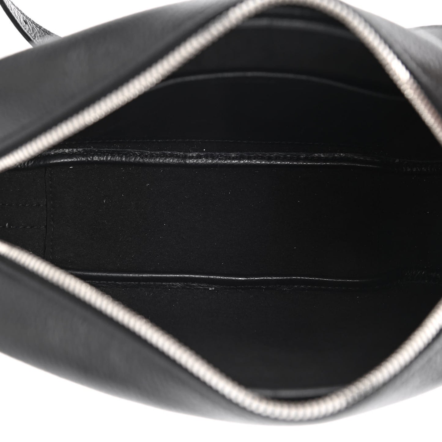 Calfskin Logo M Everyday Camera Bag Black