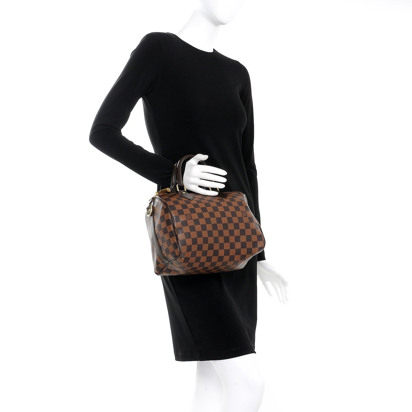 Damier Ebene Speedy Bandouliere 25