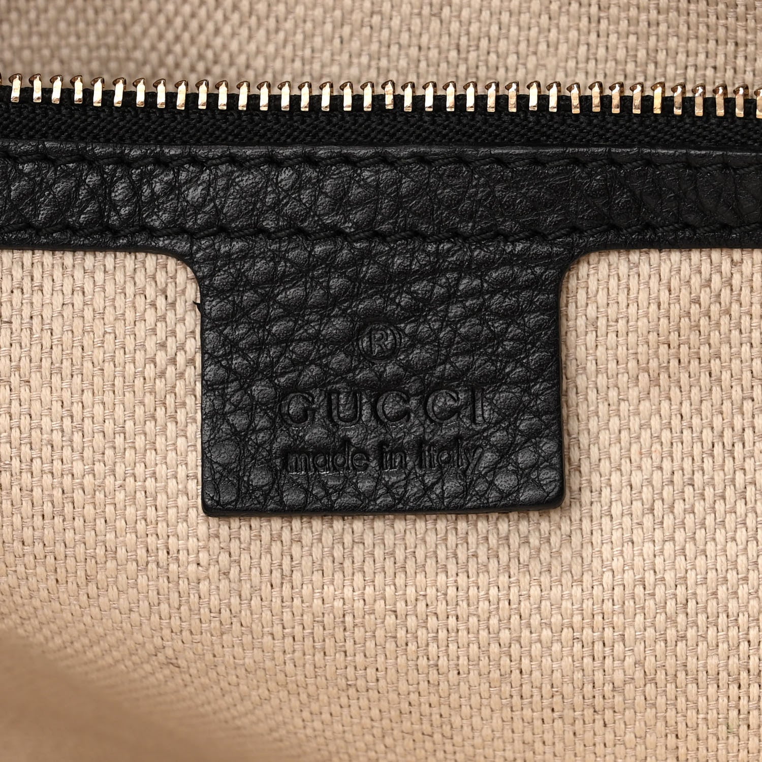 Gucci Pebbled Calfskin Medium Soho Hobo Black 6 of 11