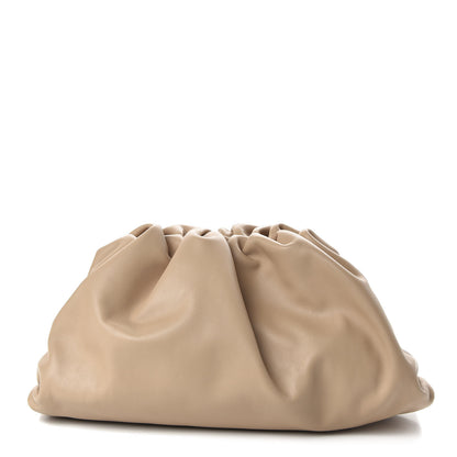 Bottega Veneta Smooth Butter Calf The Pouch Oversized Clutch Nude 1 of 9