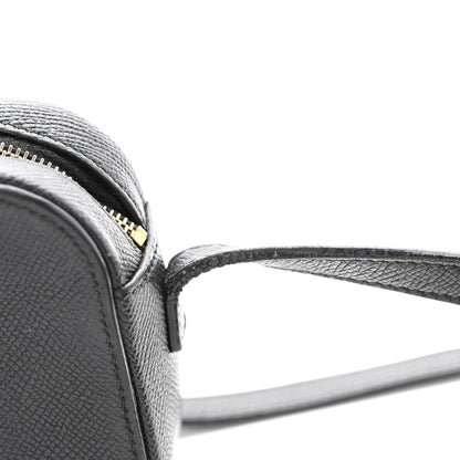 Balenciaga Signature Grained Calfskin Logo XS Ville Camera Bag Black White 11 of 13