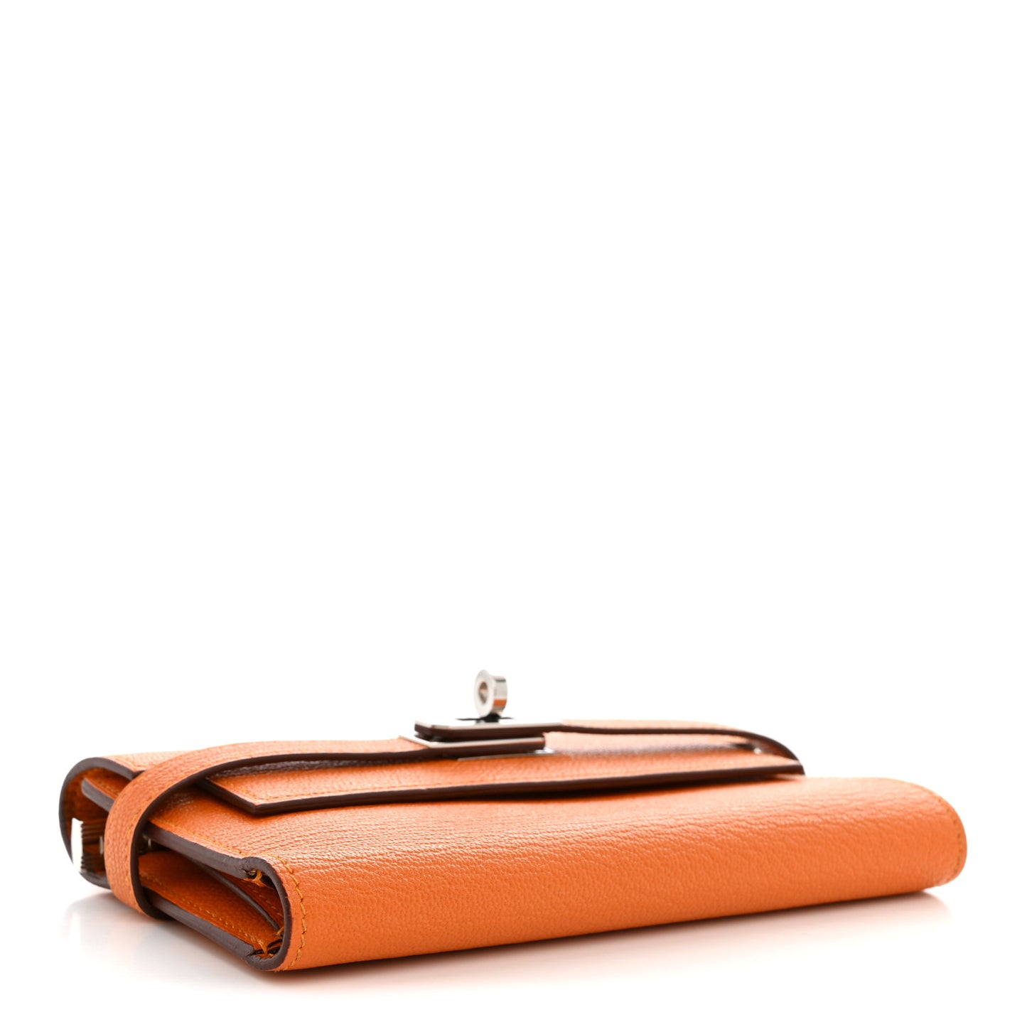 Chevre Mysore Medium Kelly Wallet Orange