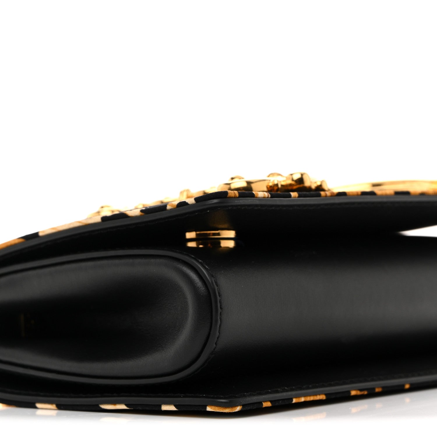 Dolce & Gabbana Satin Ocelot Printed DG Girls Phone Bag Black 16 of 19