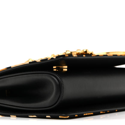 Dolce & Gabbana Satin Ocelot Printed DG Girls Phone Bag Black 16 of 19
