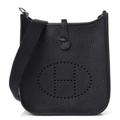 Hermes Taurillon Clemence Evelyne TPM Black 1 of 9